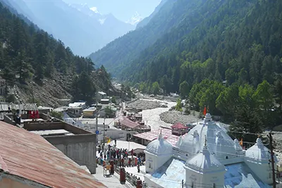 Gangotri Dham, the holy origin of River Ganga in Uttarkashi.