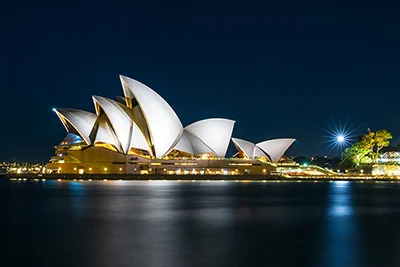 Sydney, Australia’s iconic harbor city home to the Opera House and beaches.
