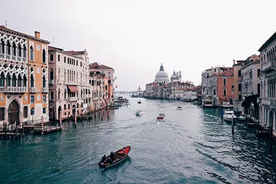Venice, Italy’s romantic canal city filled with art, gondolas, and history.